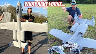 One Wrong Move and I DESTROYED The Fastest RC Plane Ive Ever Owned... GIANT A-10