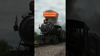 Comment if you know where these trains are located  #railroadlife #steamtrain #usarailway