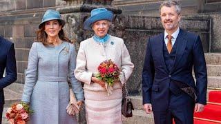 King Frederik and Queen Mary MARK their first opening of parliament as King and Queen.#denmarkroyals