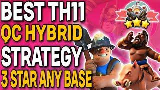 Th11 Hybrid Attack Strategy  Best Th11 War Attack Strategy 2022 To 3 Star - Town Hall 11 Hybrid Coc