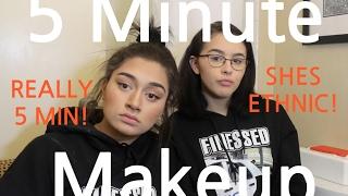 5 MINUTE MAKEUP CHALLENGE WITH ENJAJAJA