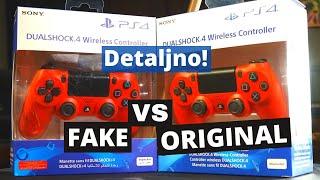 PS4 Dualshock 4 Controller FAKE identical vs ORIGINAL Real Official - Differences  Razlike