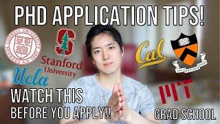 PhD Application Tips that got me into Stanford Berkeley MIT etc COMPREHENSIVE