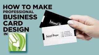 How Make Professional Business Card Design in CorelDraw X7 Tutorial