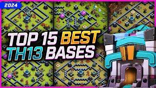 NEW BEST TH13 BASES WarTrophyFarming  TOP 15 Town Hall 13 Base Links for 2024 - Clash of Clans