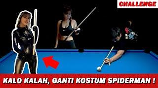 CHALLENGE BILLIARD BARENG CICI CANTIK INI 