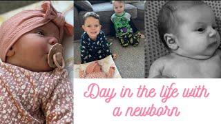 Day in the life with a newborn  Mum of 3  UK mum