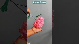 crepe paper flower making #diycrafts  #shortsvideo #craft #homedecor #tutorial