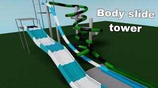 New Body Slide Tower at Grassland Splash  ROBLOX