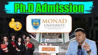 Ph.D Admission in Monad University UP Admission लें या नहीं?