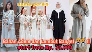 SHOPEE HAUL GamisDress untuk Lebaran Kekinian dan Murah  Aku Itin