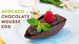 Avocado chocolate mousse egg - 5 ingredients only