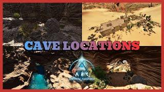 EVERY NEW SCORCHED EARTH CAVE LOCATIONS  ARK SURVIVAL ASCENDED