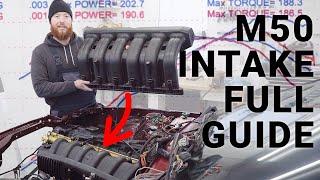 How To M50 Manifold Swap an M52 Engine  M50B25 Intake Conversion Guide for M52B28 Swapped E30  053