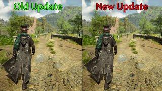Hogwarts Legacy  Old Update vs New Update  Ray Tracing and Performance
