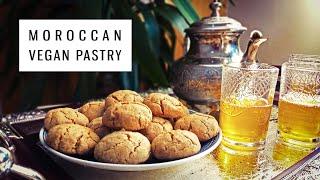 MOROCCAN PASTRY GHRIBA VEGAN COOKIES EASY RECIPE  وصفة غريبة سهلة و سريعة بدون بيض