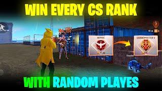 How To Win Every CS Rank With Random Players   Cs Rank Tips And Tricks  Free Fire