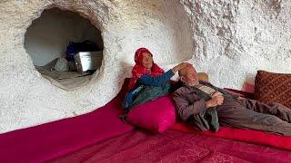 Happiness a Grandchild Brings to Sick Grandpa Old Lovers Village life Afghanistan