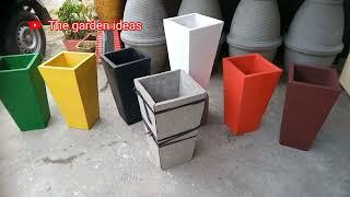 tutorial cara membuat pot bunga #tukangpot #carabuatpot #ideafromcement