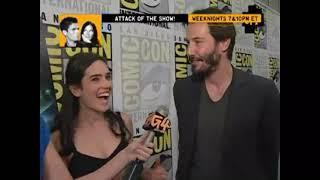 Jennifer Connelly  Keanu Reeves  The Day The Earth Stood Still Interview Comic Con San Diego