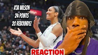 A’JA WILSON FIRST 2020 GAME dMillionaire REACTION Las Vegas Aces vs. Seattle Storm HIGHLIGHTS