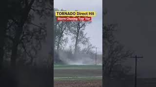 Storm Chasing Tour Van Takes Direct Hit From A Weak Multi-Vortex Tornado