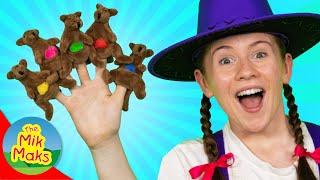 Five Little Joeys Jumping On The Bed  Kids Songs with Finger Puppets  The Mik Maks