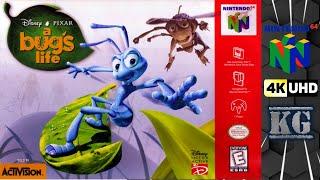 A Bugs Life N64 100% Gameplay Walkthrough FULL GAME 4K60ᶠᵖˢ UHD