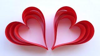 Сердечки из бумаги своими руками на День Св. Валентина Поделки к 14 февраля How to make Paper Heart