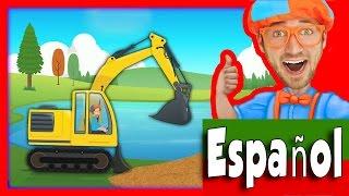 Vehículos de construcción para niños con Blippi  La canción de la Excavadora