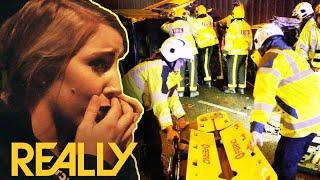 Paramedics Breakdown After Horrific Road Accident  Ambulance