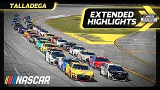 Talladega ends in wild photo finish  NASCAR Cup Series Extended Highlights