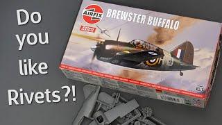 Airfix Brewster Buffalo in 172 Scale - Vintage Classic Plastic Model Kit Unboxing Review