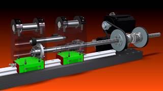 Two linear motions controlled separately by a single Ball Screw with Ball Spline