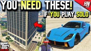 Top 10 THINGS Every SOLO Player NEEDS In GTA Online