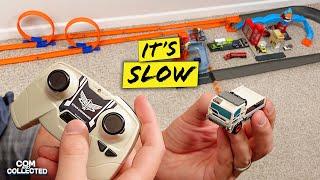 Hot Wheels RC Buzz Lightyear vs. Cybertruck - Review Track Test Unboxing