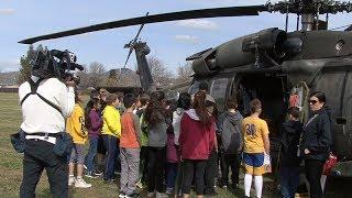 Croce Elementary School Visited By Blackhawk Medevac Helicopter