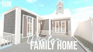 Roblox  Bloxburg Winter Family Home 50k