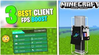 Top 3 Incredible Clients For Minecraft PE  FPS Boost Client MCPE 1.20