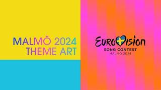 ‘The Eurovision Lights’ - Malmö 2024 theme art  #UnitedByMusic