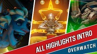 Overwatch All Highlights intro  Все анимации за Лучший момент матча