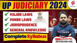 UP Judiciary Syllabus 2024  UPPCS J Syllabus  UP Judiciary Syllabus  Devashish Sir