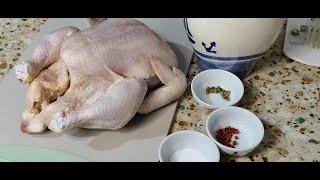 Tavuk nasıl haşlanır -Tavuk suyunun yağını alma-How to boil chicken - degrease broth-yemek dersleri