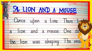 Short moral story in English for kids  A lion and a mouse