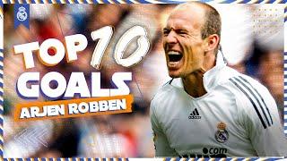 ARJEN ROBBEN  TOP 10 Real Madrid GOALS