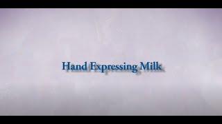 Hand Expressing Milk
