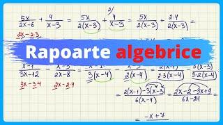 RAPOARTE ALGEBRICE. Operatii  Examen.md