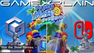 Super Mario Sunshine Mario 3D All-Stars Graphics Comparison Switch vs. GameCube