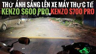 River BI CẦU LED KENZO S600 PRO và KENZO S700 PRO lên xe máy ánh sáng thực tế - Zalo 0346669686