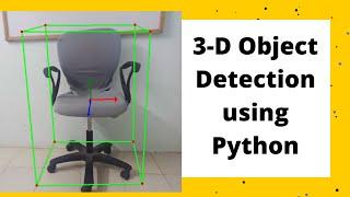 3D Objectron using python and mediapipe